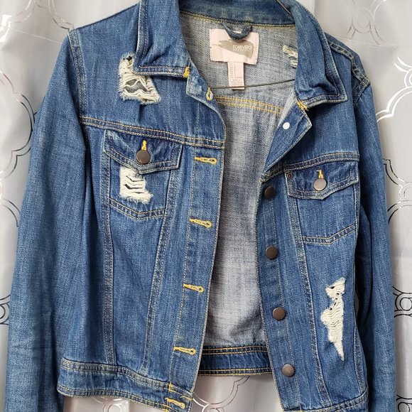Distressed Denim Jacket - Picture 1 of 3